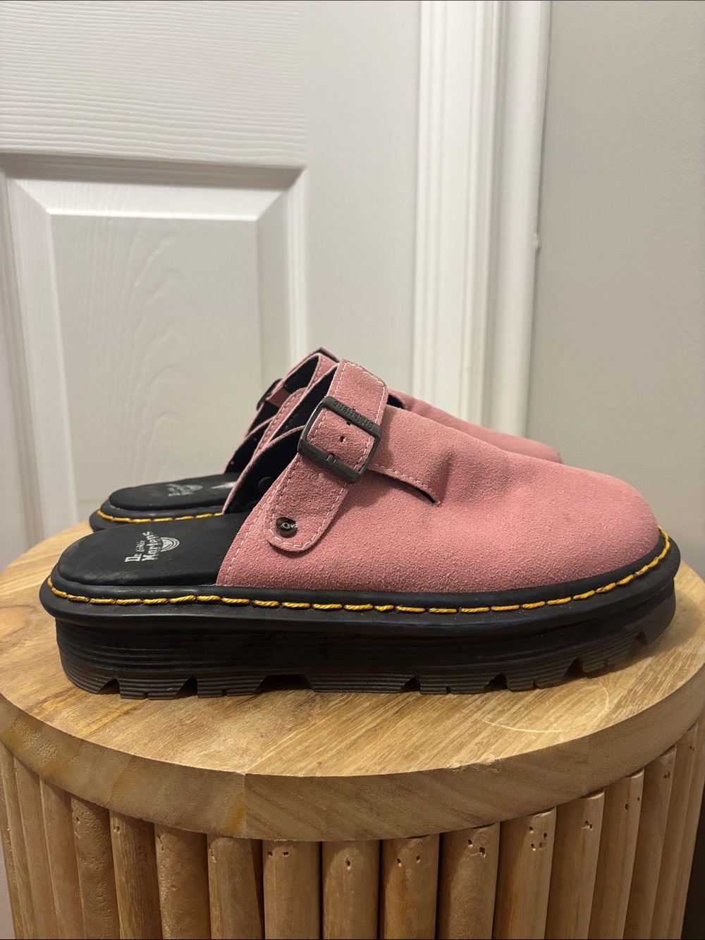 Dr. Martens Zebzag Suede Casual Slingback Mules